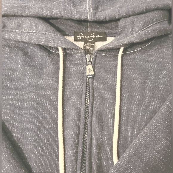 Sean John Full Zip Hoodie Dark Blue Excellent Quality Size XXL 💙 Men - Picture 5 of 5